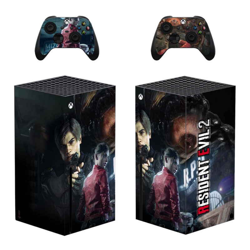 Resident Evil 2 Game Skin Sticker For Xbox Series X And Controllers Design 5