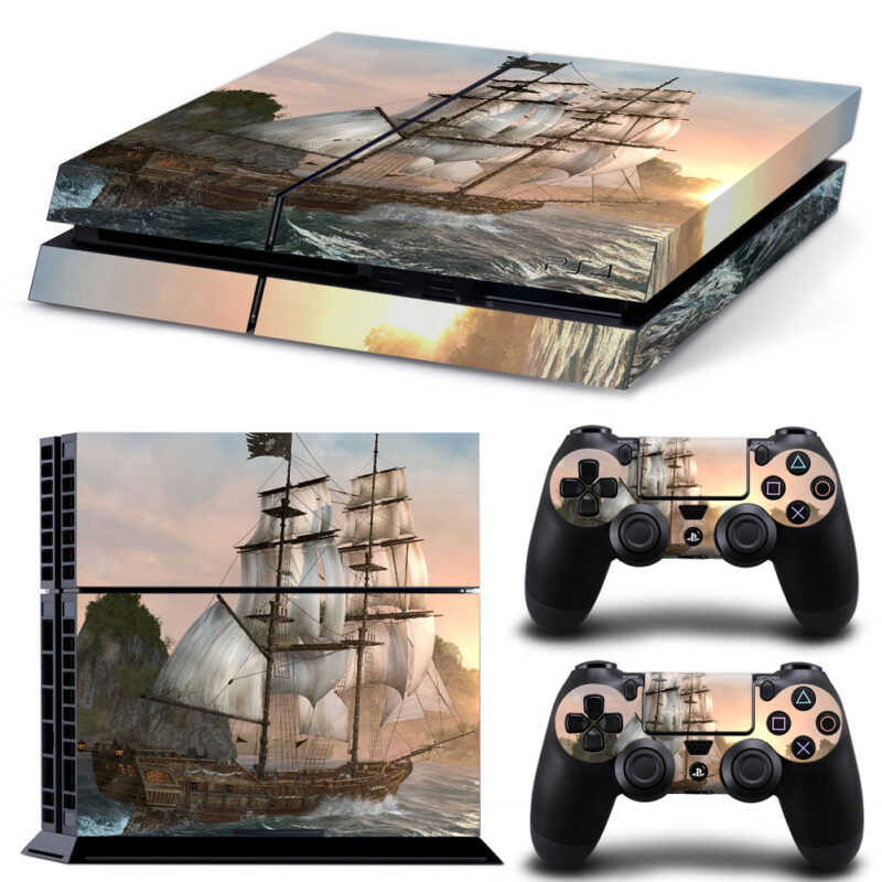 Assassin's Creed Jackdaw Ship Skin Sticker For PS4 And Controllers