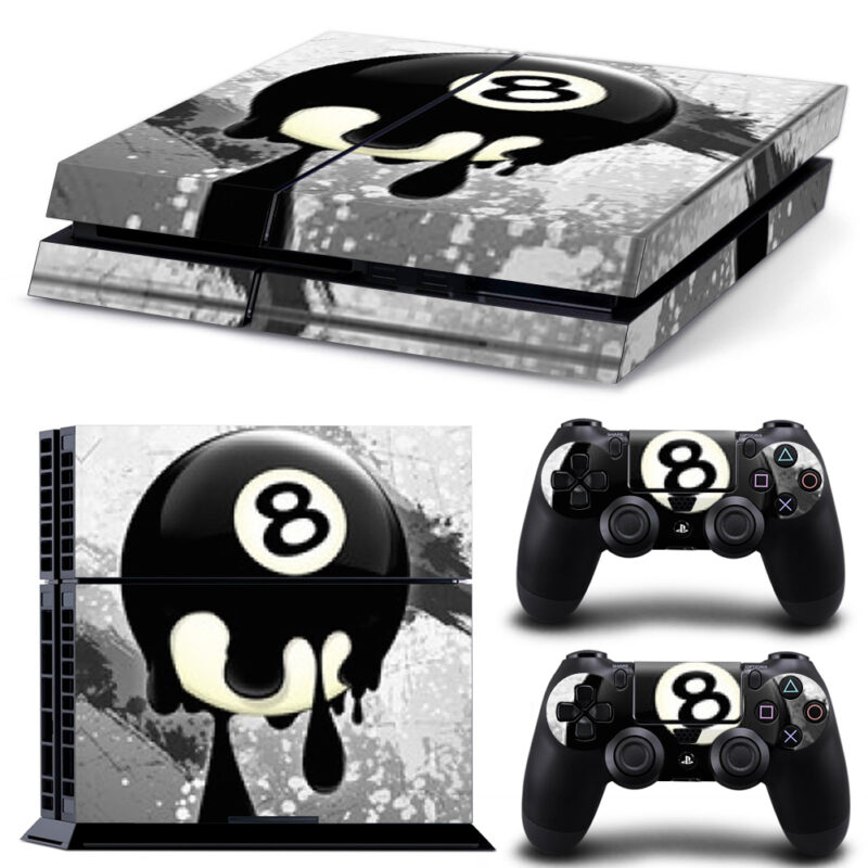 8 Ball Art Skin Sticker For PS4 And Controllers