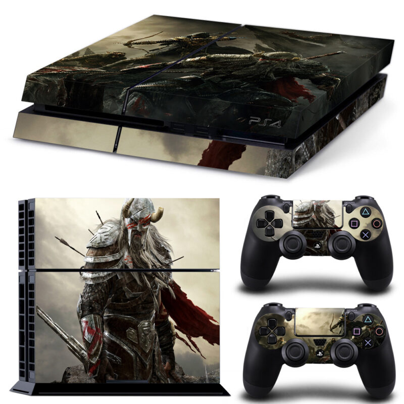 Elder Scrolls Online: Tamriel Unlimited Nord Warrior Skin Sticker For PS4 And Controllers