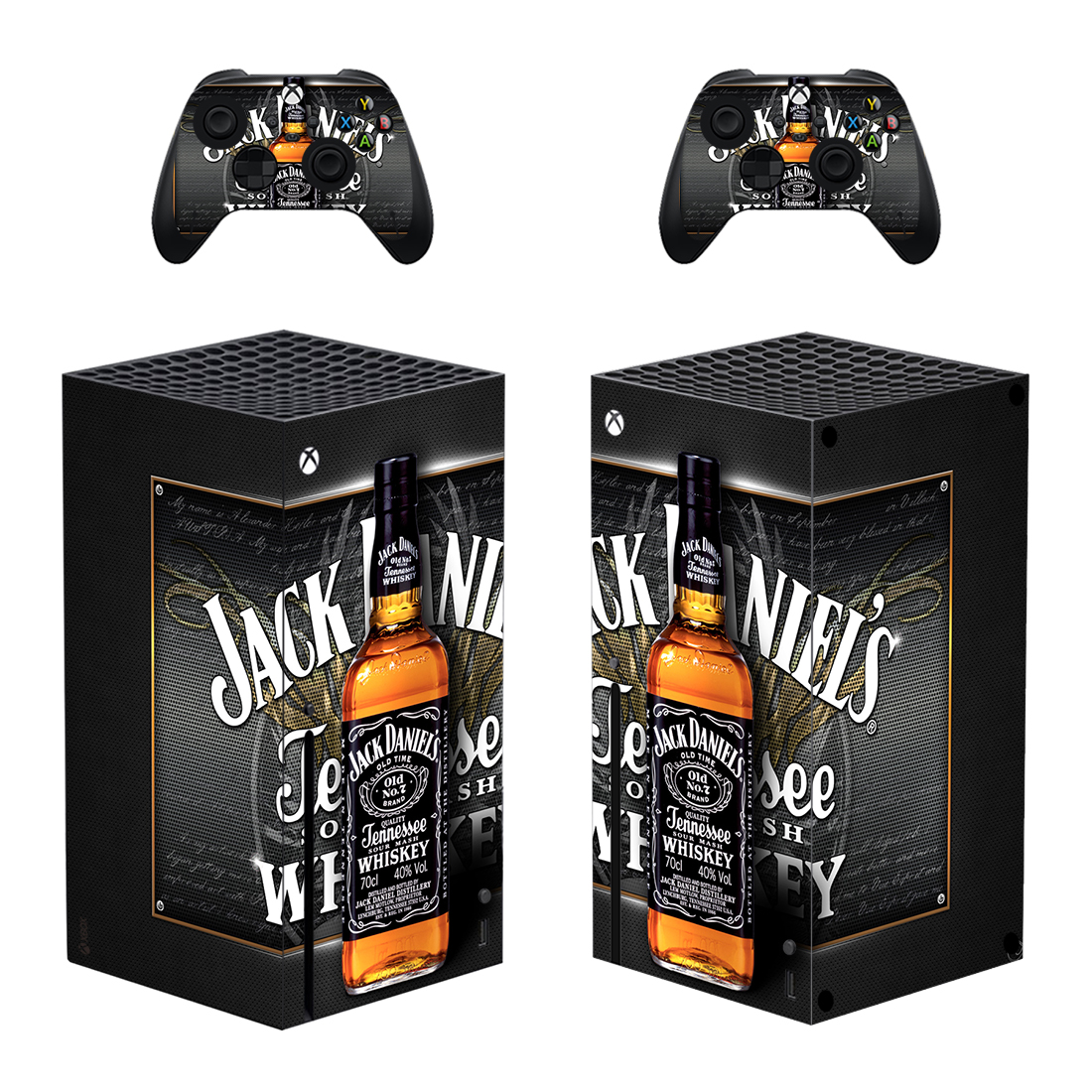 Jack Daniel's Whiskey Skin Sticker For Xbox Series X And Controllers