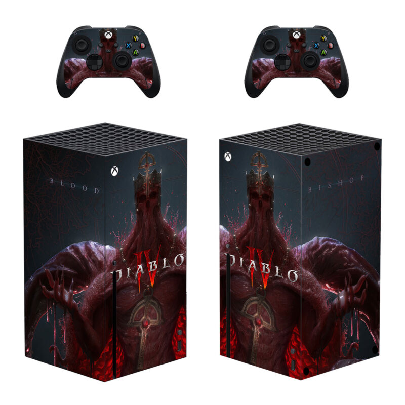 Diablo IV Blood Bishop Skin Sticker For Xbox Series X And Controllers