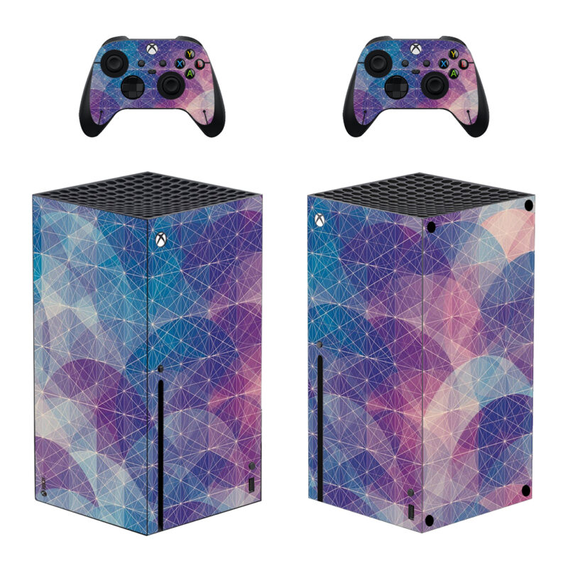 Gorgeously Geometric Retina Skin Sticker For Xbox Series X And Controllers