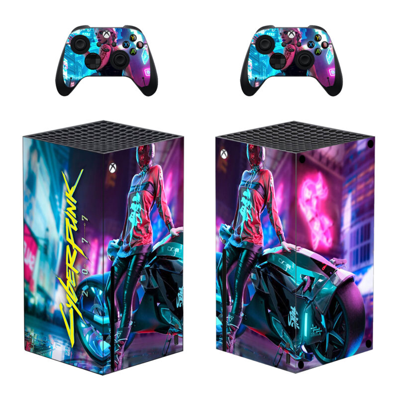 Cyberpunk 2077 Game Skin Sticker For Xbox Series X And Controllers Design 4