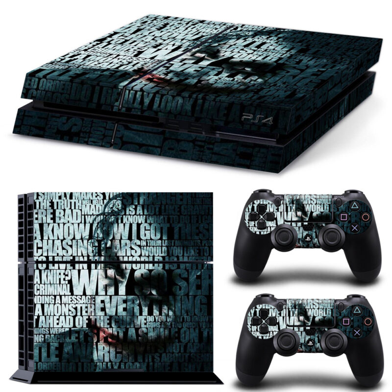 The Dark Knight Joker Quotes Imported Art Skin Sticker For PS4 And Controllers