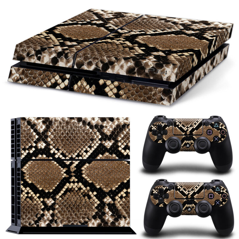 Rattlesnake Skin Abstract Pattern Skin Sticker For PS4 And Controllers