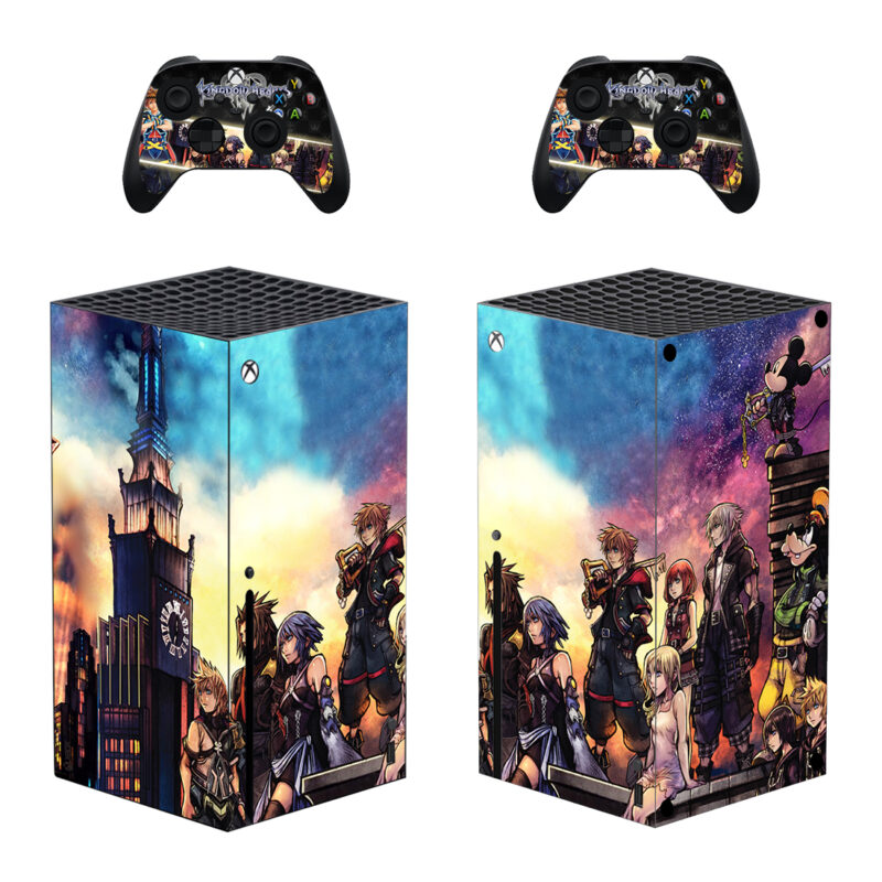 Kingdom Hearts III Game Skin Sticker For Xbox Series X And Controllers Design 7