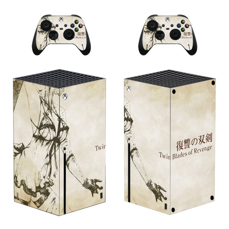 NieR Replicant Twin Blades Of Revenge Skin Sticker For Xbox Series X And Controllers