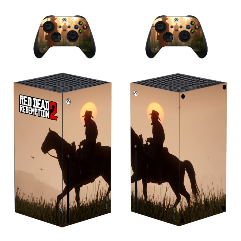 Red Dead Redemption 2 Skin Sticker For Xbox Series X And Controllers Design 1