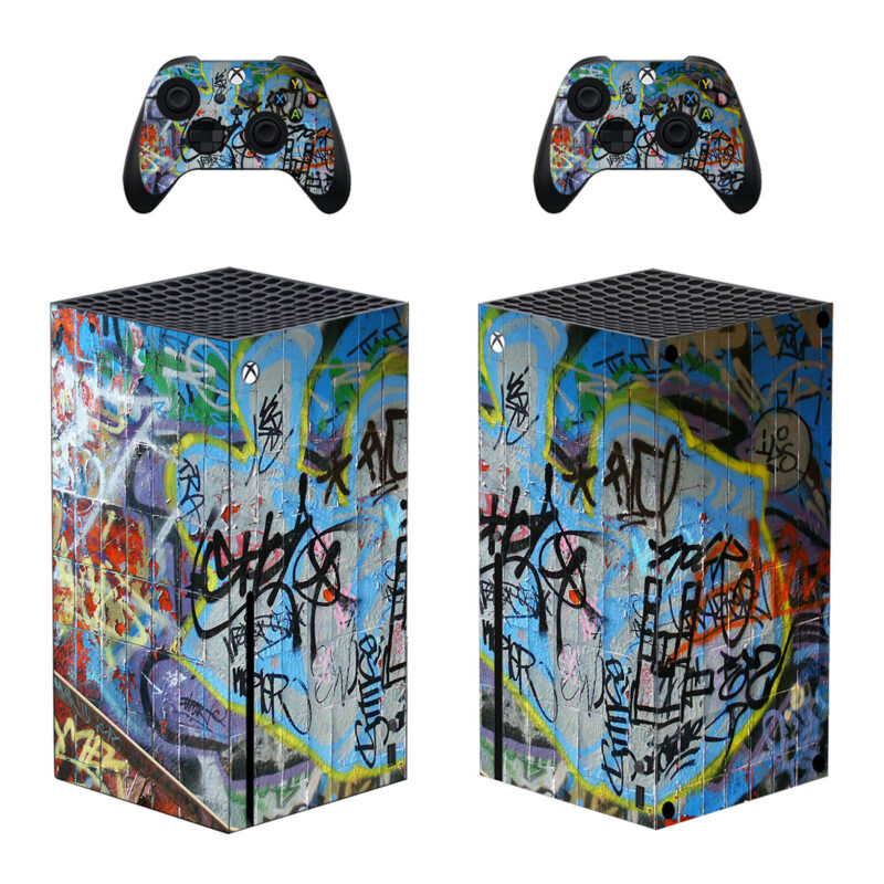 Wall Art Graffiti Skin Sticker For Xbox Series X And Controllers