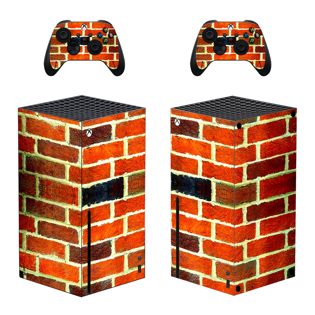 Brick Wall Pattern Skin Sticker For Xbox Series X And Controllers Pattern 1