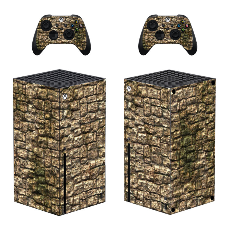 Old Tunnel Brick Texture Skin Sticker For Xbox Series X And Controllers