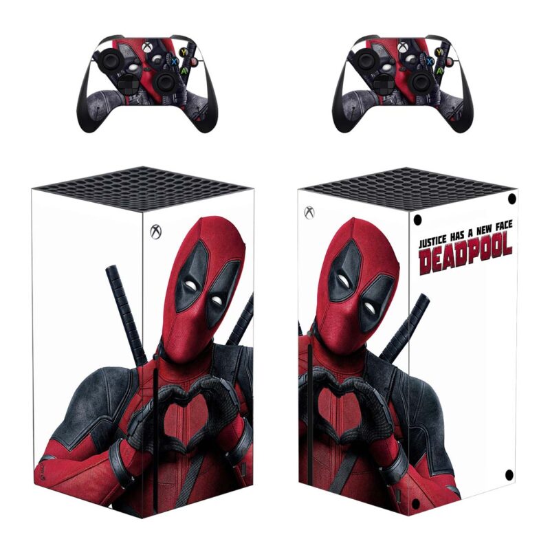 Deadpool Justice Has A New Face Skin Sticker For Xbox Series X And Controllers