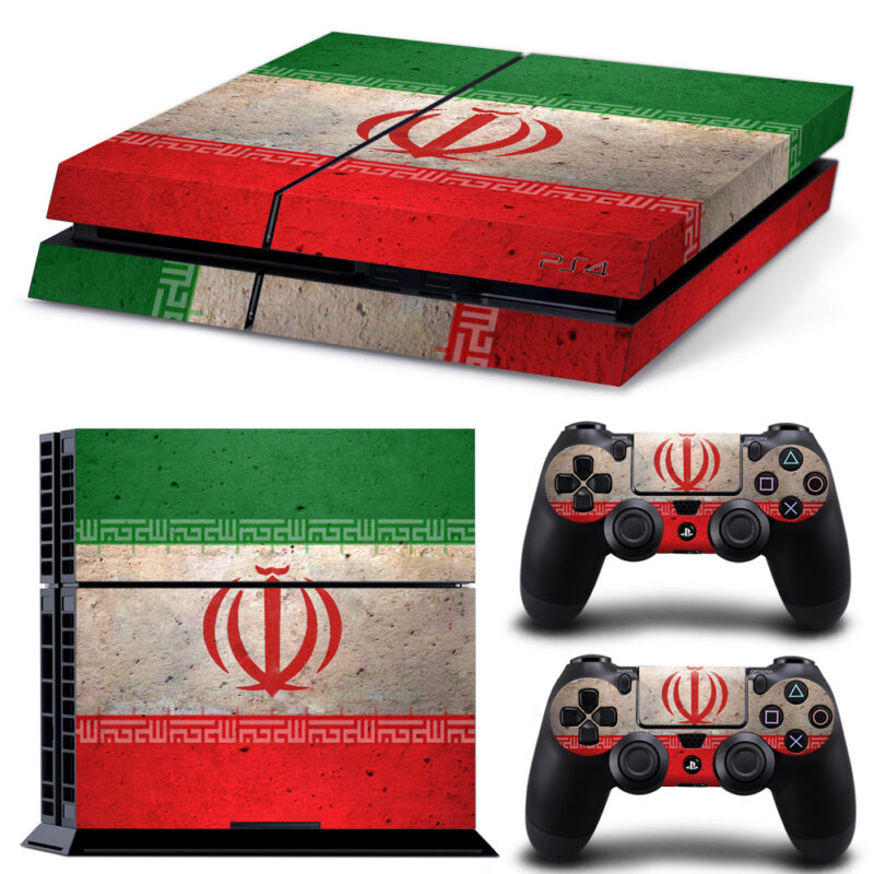 Flag Of Iran Skin Sticker For PS4 And Controllers