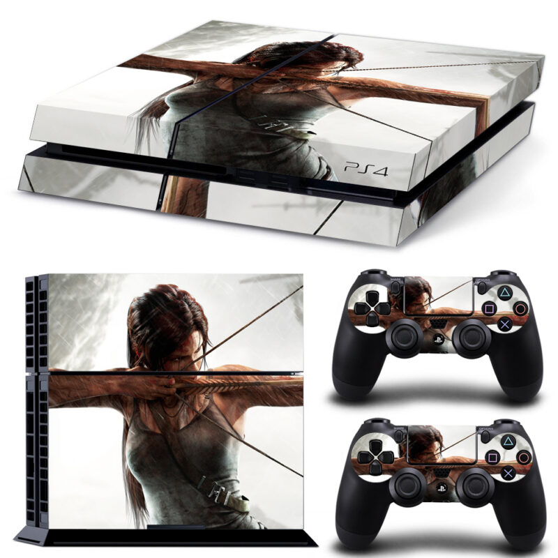 Lara Croft: Tomb Raider Skin Sticker For PS4 And Controllers Design 1