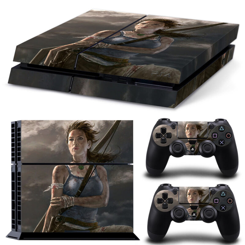 Lara Croft: Tomb Raider Skin Sticker For PS4 And Controllers Design 4