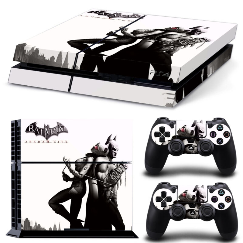 Batman: Arkham City Skin Sticker For PS4 And Controllers Design 4