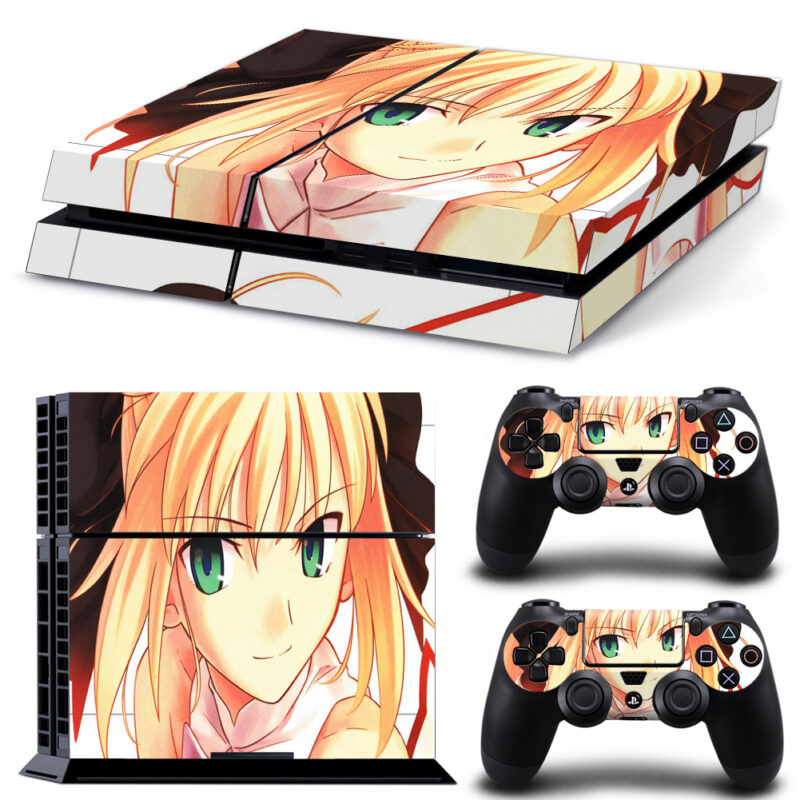 Fate/Stay Night Saber Lily Skin Sticker For PS4 And Controllers