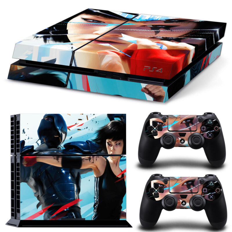 Mirror's Edge Game Skin Sticker For PS4 And Controllers