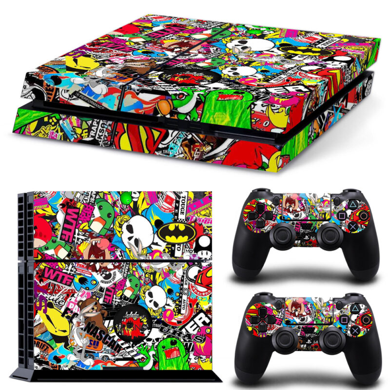 Sticker Bomb Skin Sticker For PS4 And Controllers Design 2