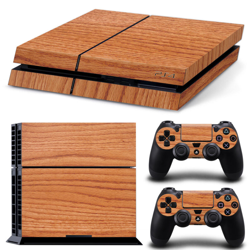 Wood Pattern PS4 Skin Sticker