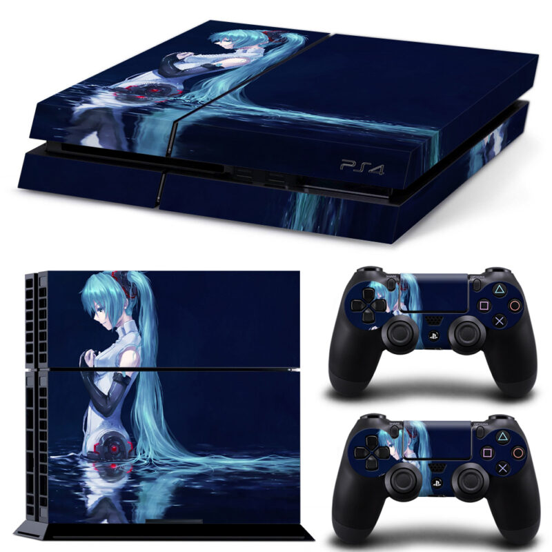 Anime Hatsune Miku Skin Sticker For PS4 And Controllers Design 2