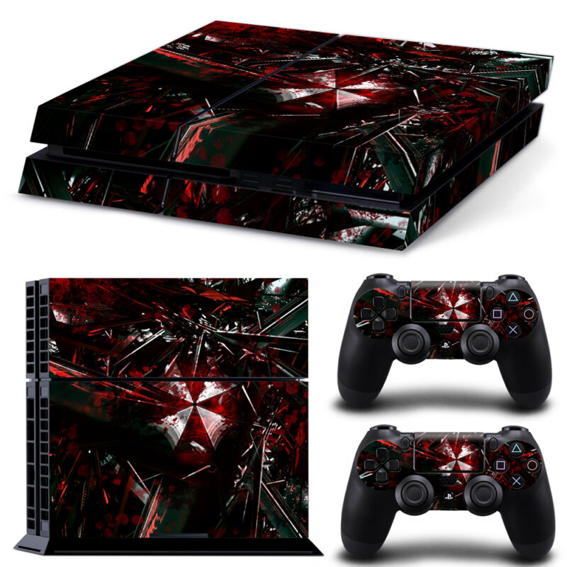 Resident Evil Umbrella Corporation PS4 Skin Sticker