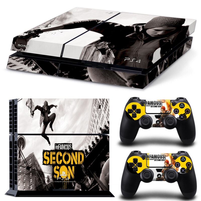 Infamous Second Son PS4 Skin Sticker Design 7