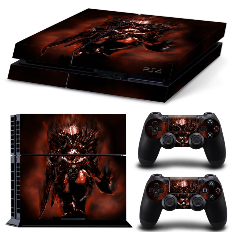 Diablo 3 Barbarian PS4 Skin Sticker