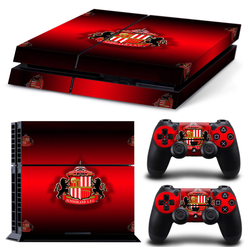 Sunderland A.F.C. Skin Sticker For PS4 And Controllers Design 4