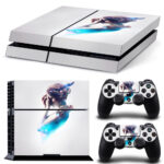 A Sad Dreamy Girl Art Skin Sticker For PS4 And Controllers
