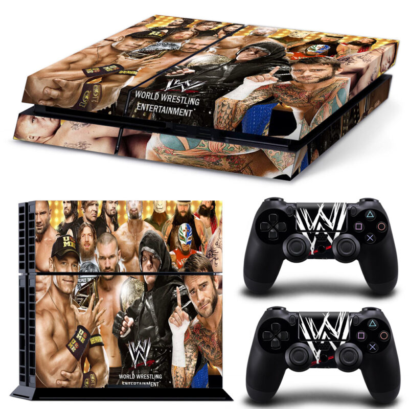 World Wrestling Entertainment Skin Sticker For PS4 And Controllers