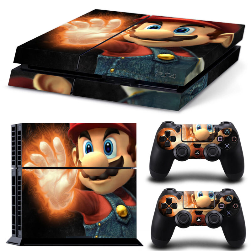 Super Mario Game PS4 Skin Sticker Design 1