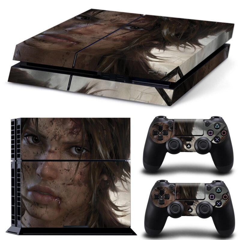 Lara Croft: Tomb Raider Skin Sticker For PS4 And Controllers Design 2