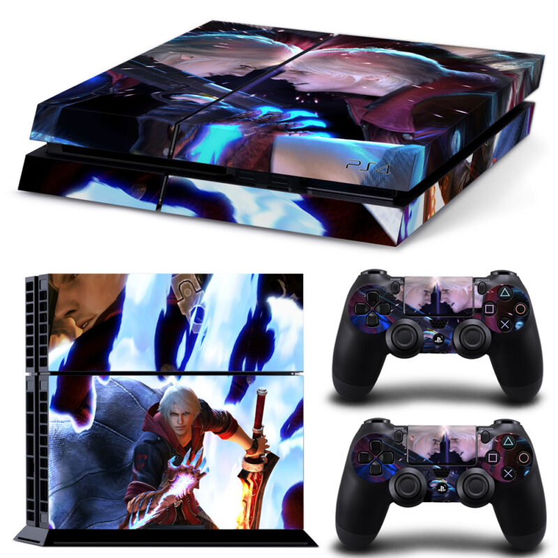 Devil May Cry 4 Game PS4 Skin Sticker Design 1