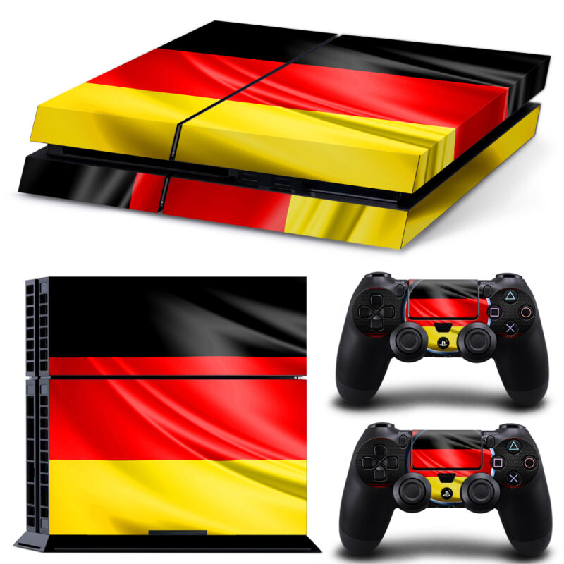 Flag Of Germany Skin Sticker For PS4 And Controllers Design 3