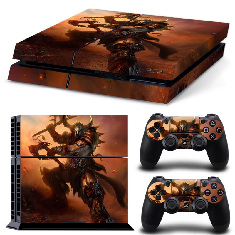 Diablo III Barbarian PS4 Skin Sticker