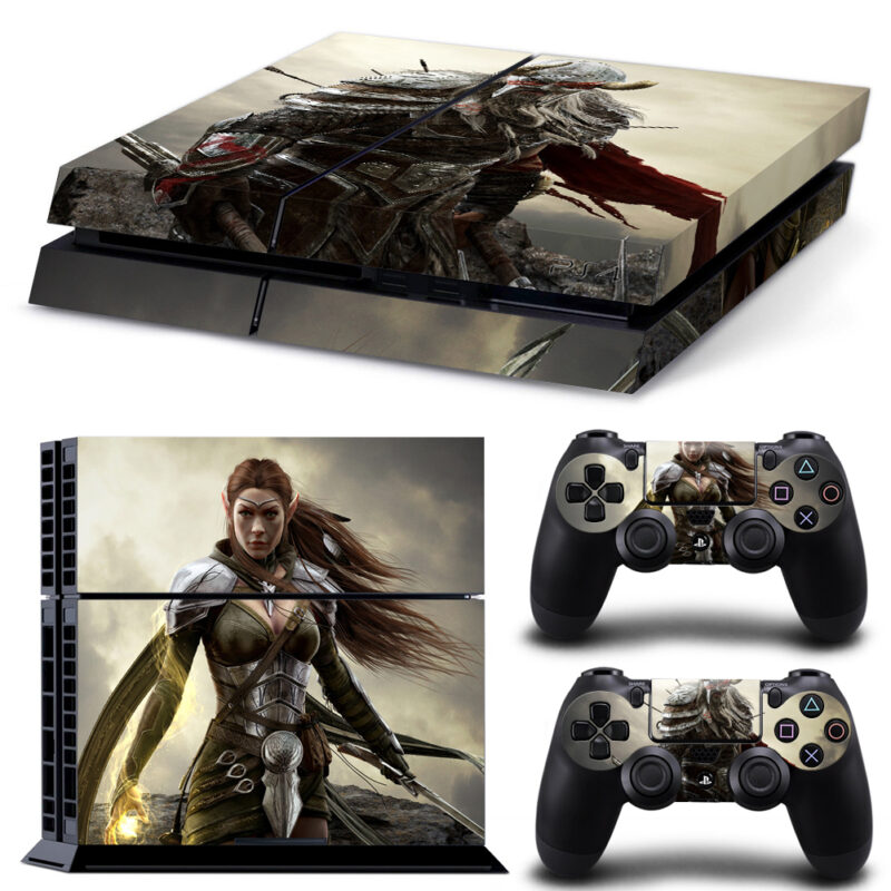 The Elder Scrolls Online: Tamriel Unlimited Female Warrior Skin Sticker For PS4 And Controllers