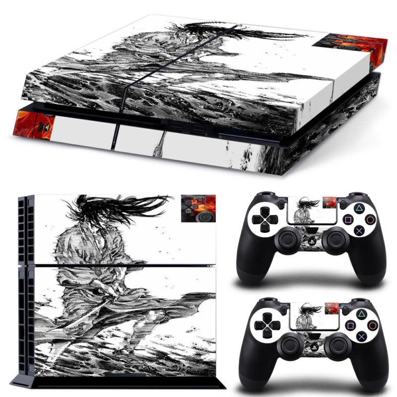 Takehiko Inoue's The Art Of Vagabond Skin Sticker For PS4 And Controllers Design 1