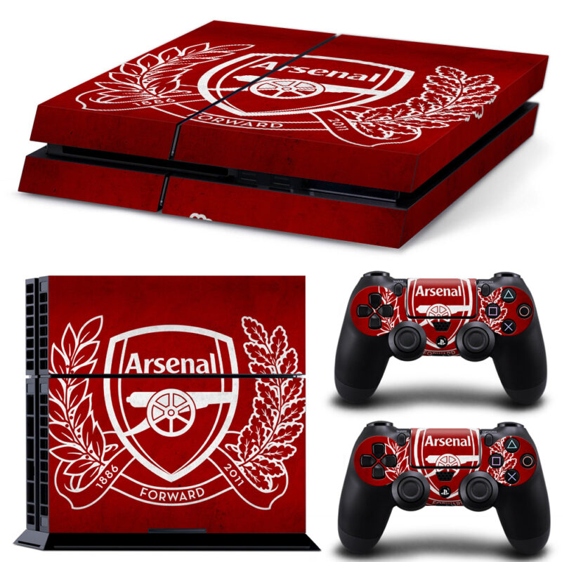 Arsenal F.C. Forward 1886-2011 Skin Sticker For PS4 And Controllers Design 3