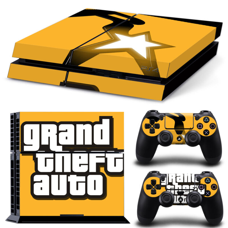 Grand Theft Auto Skin Sticker For PS4 And Controllers Design 1