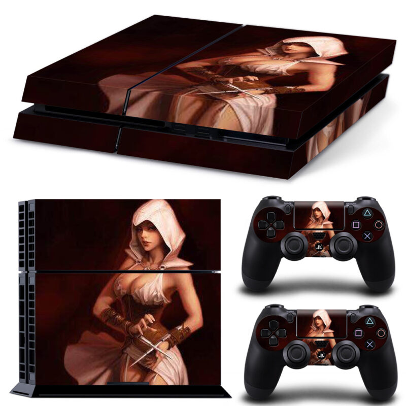 Female Sexy Assassin's Creed Skin Sticker For PS4 And Controllers