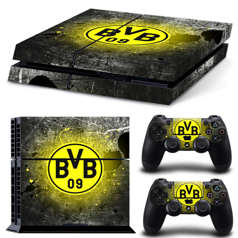 Borussia Dortmund Skin Sticker For PS4 And Controllers Design 3