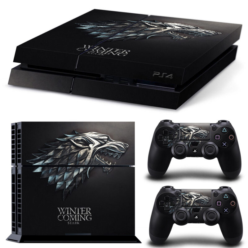 Winter Is Coming Stark Game Skin Sticker For PS4 And Controllers