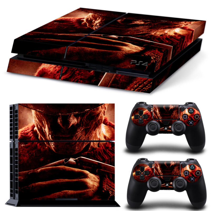 A Nightmare On Elm Street Skin Sticker For PS4 And Controllers