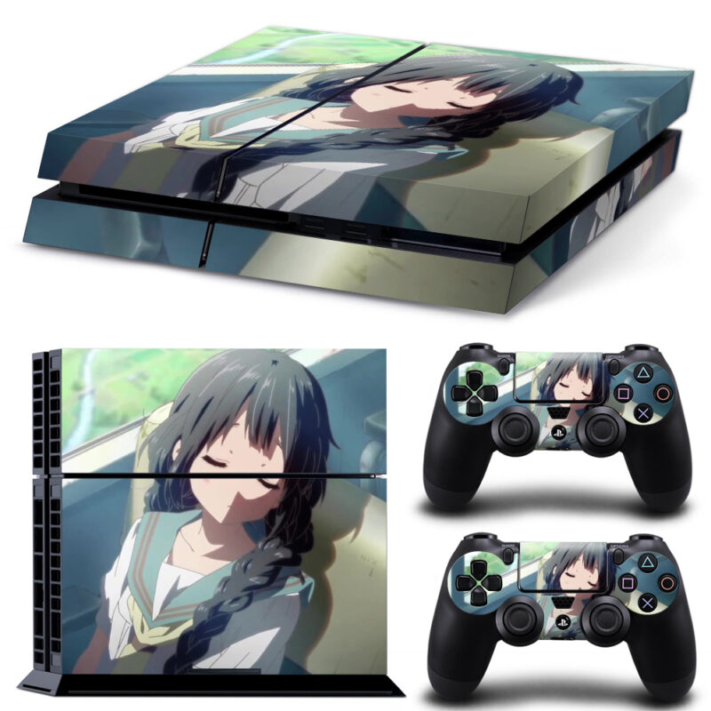 Kyoto Animation: Ikitaku Naru Omise-Hen Skin Sticker For PS4 And Controllers