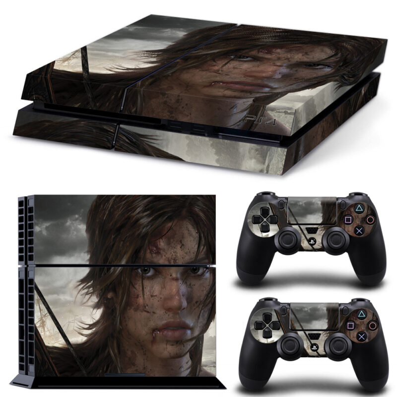 Lara Croft: Tomb Raider Skin Sticker For PS4 And Controllers Design 5