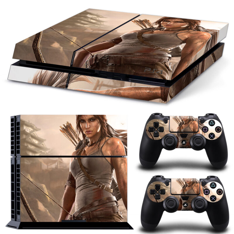 Tomb Raider Game Skin Sticker For PS4 And Controllers Design 4