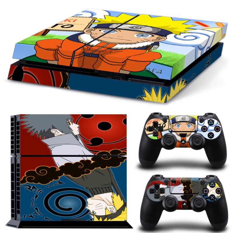 Naruto And Sasuke Skin Sticker For PS4 And Controllers