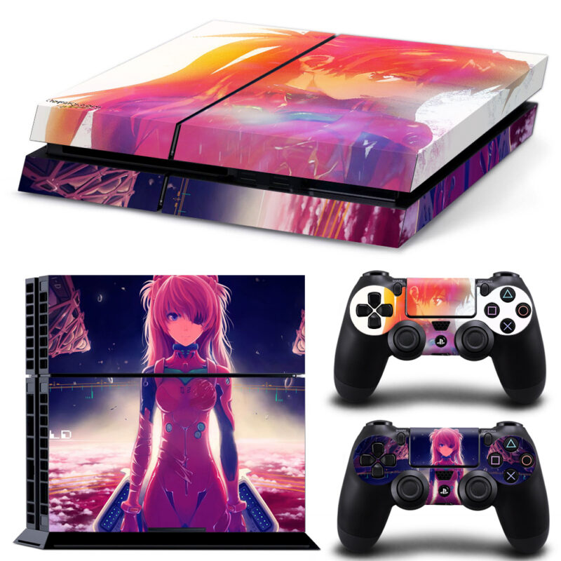 Evangelion Skin Sticker For PS4 And Controllers